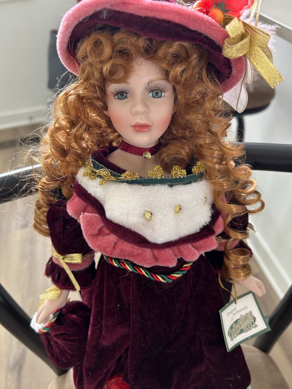 Vintage  Collectible 1989 Sarah Christmas Doll